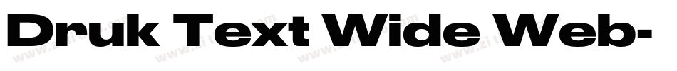 Druk Text Wide Web字体转换